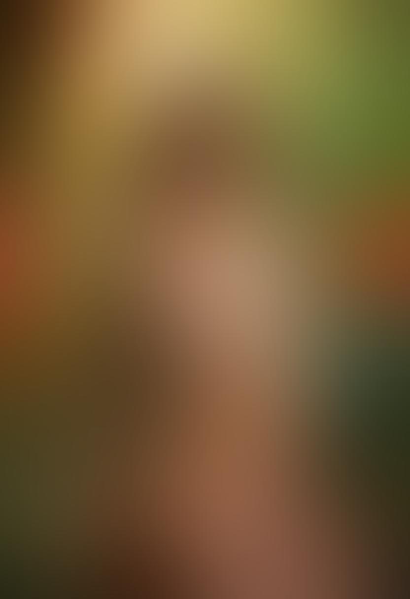 A captivating scene portraying a seductive woman in a lush tropical setting, adorned in elegant lingerie with soft, flowing fabrics. The environment should exude sensuality, featuring vibrant flowers and warm sunset lighting to create an alluring atmosphere. Include subtle hints of film reels or script pages to symbolize storytelling. The woman's gaze should be inviting and mysterious, drawing the viewer in. super-realistic. vibrant colors. soft focus.